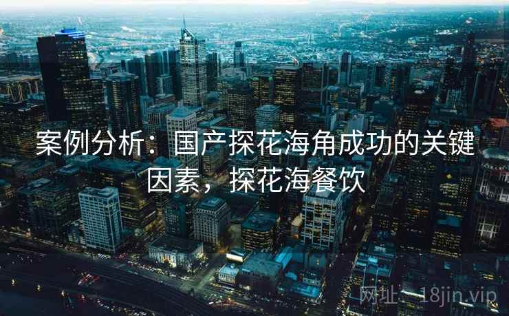 案例分析：国产探花海角成功的关键因素，探花海餐饮  第1张