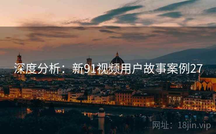 深度分析：新91视频用户故事案例27  第2张