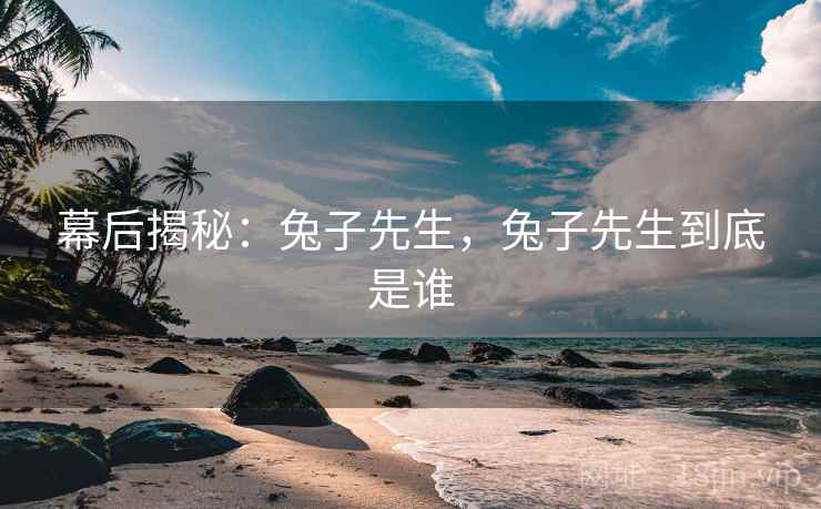 幕后揭秘：兔子先生，兔子先生到底是谁  第2张