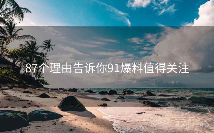 87个理由告诉你91爆料值得关注  第2张