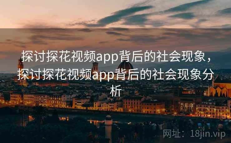 探讨探花视频app背后的社会现象，探讨探花视频app背后的社会现象分析  第2张