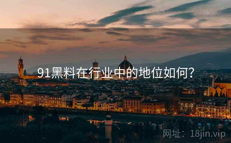 91黑料在行业中的地位如何？  第2张