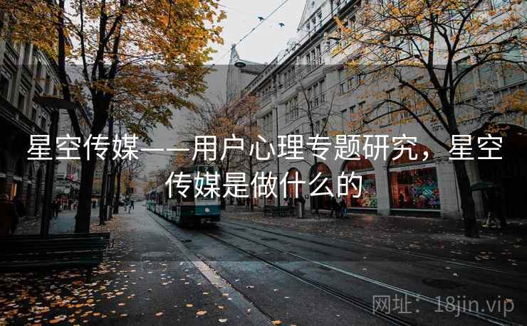 星空传媒——用户心理专题研究，星空传媒是做什么的  第2张